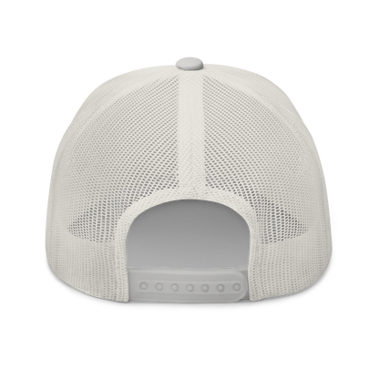 Blackback Land Crab "Gecarcinus lateralis" Embroidered Silver Trucker Hat Back Mockup